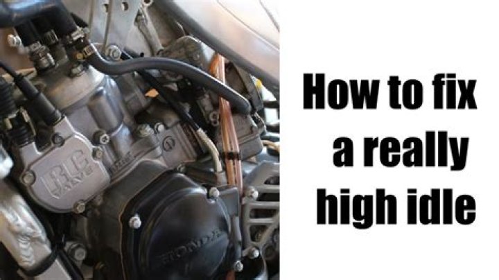 How do you fix a high idle