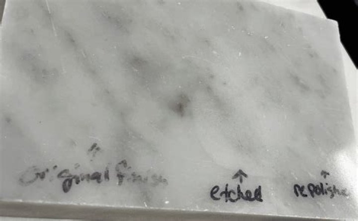 How do you get dull marks out of marble