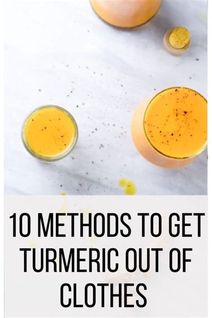 How do you get turmeric out of clothing