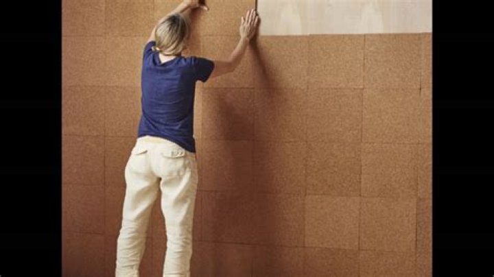 How do you hang cork tiles