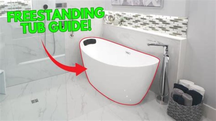 How do you install a free standing tub