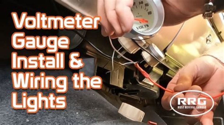 How do you install a voltmeter in a car