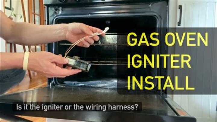 How do you install an igniter on a GE gas oven