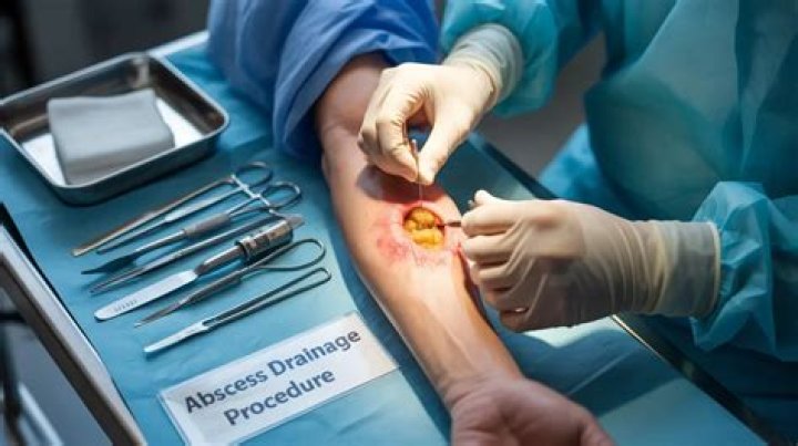 How do you know when an abscess is completely drained