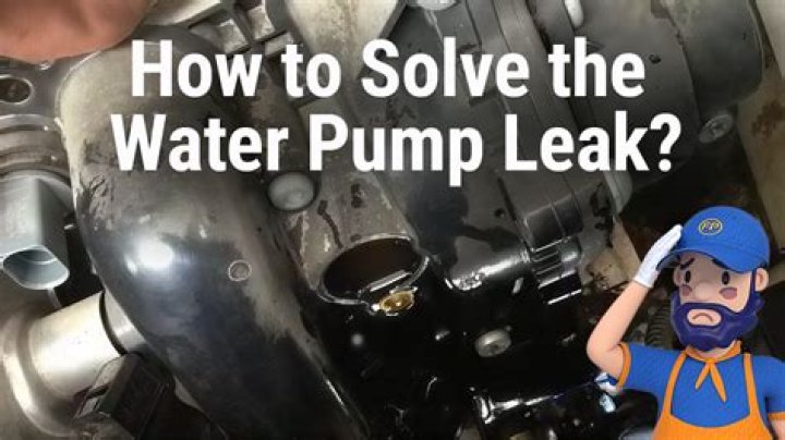 How do you know when your water pump is leaking