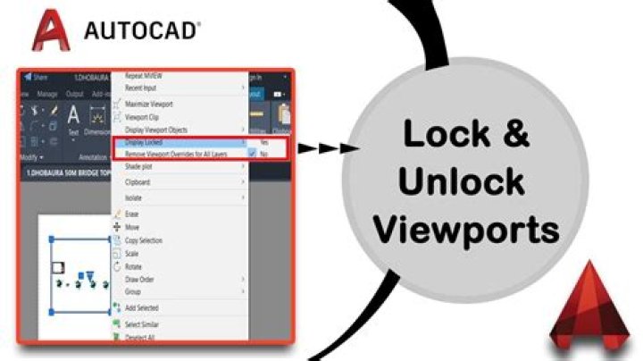 How do you lock a viewport