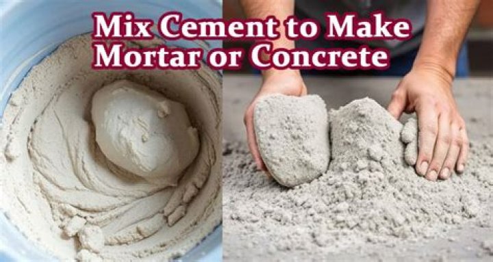 How do you make concrete mortar