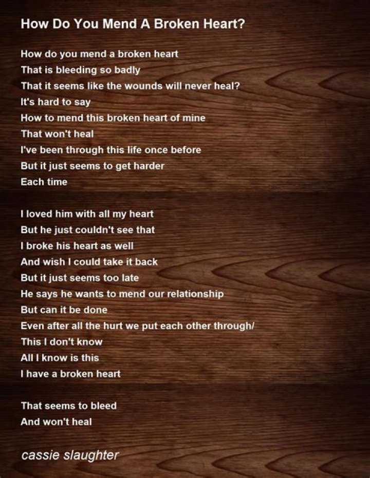 How do you mend a broken friendship