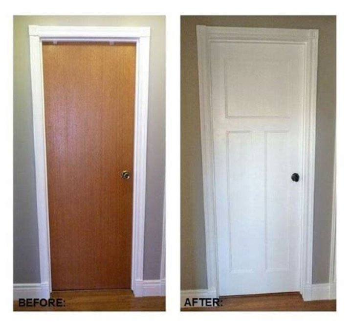 How do you paint a Luan door
