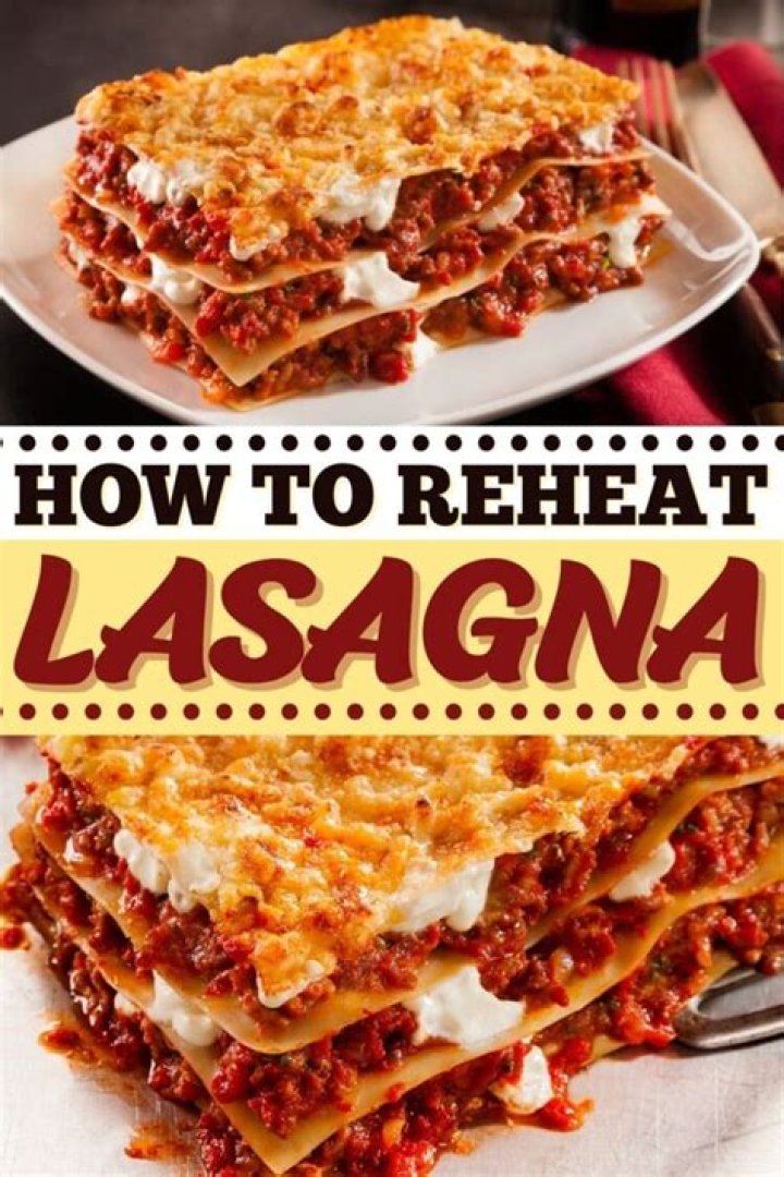 How do you reheat frozen leftover lasagna