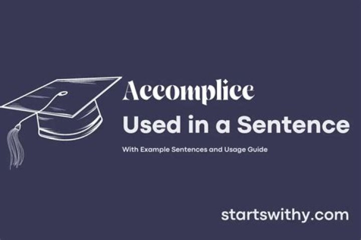 How do you use accomplice in a sentence