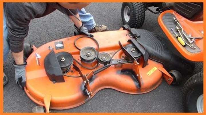 How does a mower deck work