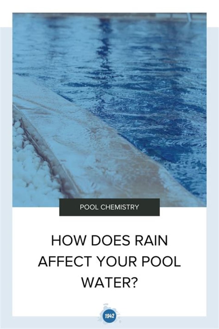 How does rain affect pool alkalinity
