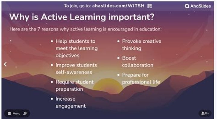 How is active learning used in the classroom