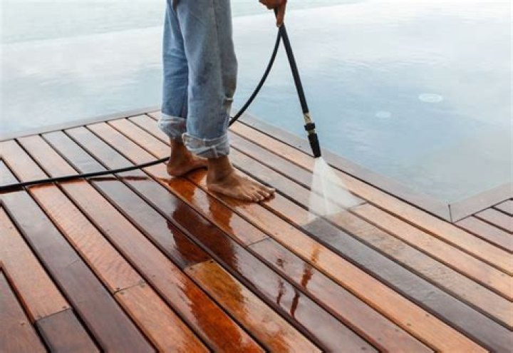 How long after pressure washing a deck can you stain it