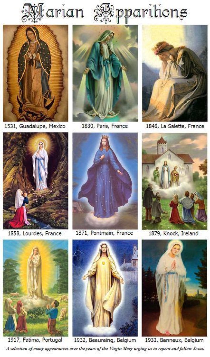 How many apparitions of Mary have there been