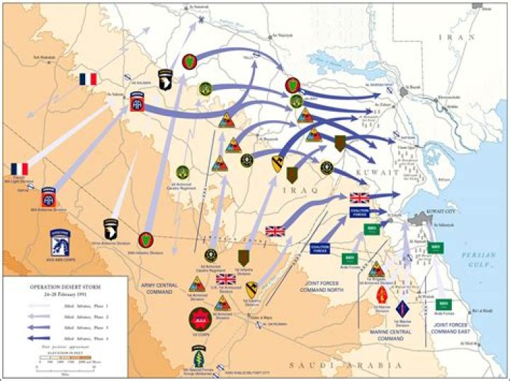 How many countries were in the Gulf War coalition