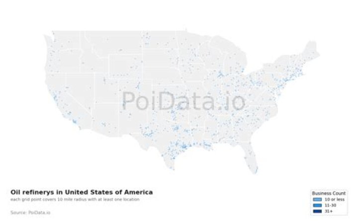 How many oil refineries are in Utah
