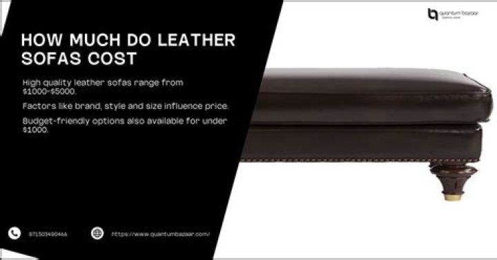 How much do American leather sofas cost