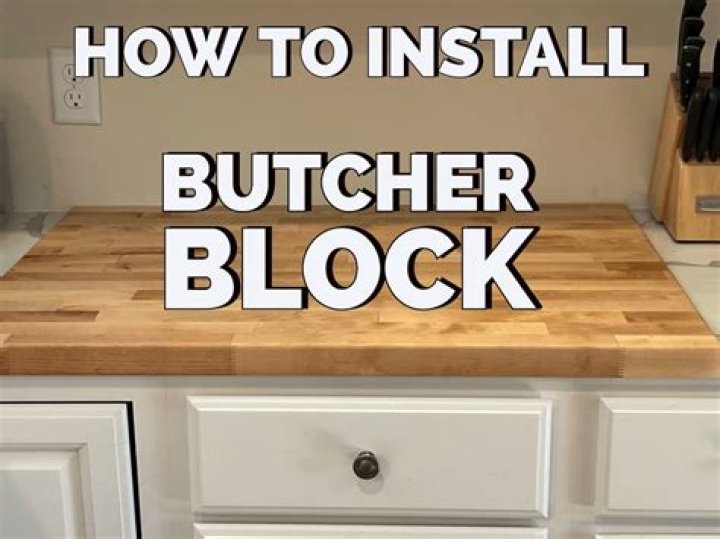 How much should a butcher block overhang