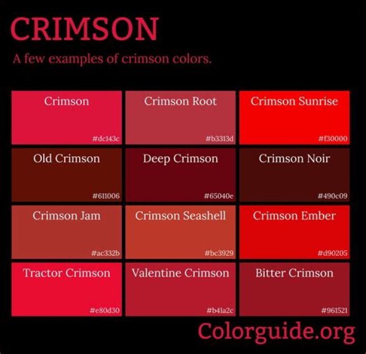 Is crimson red primary red