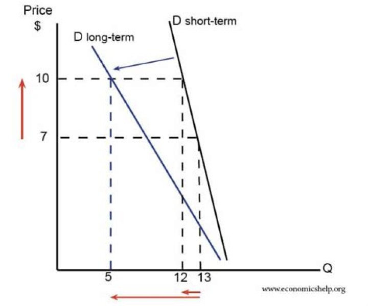 Is demand more elastic in the long run