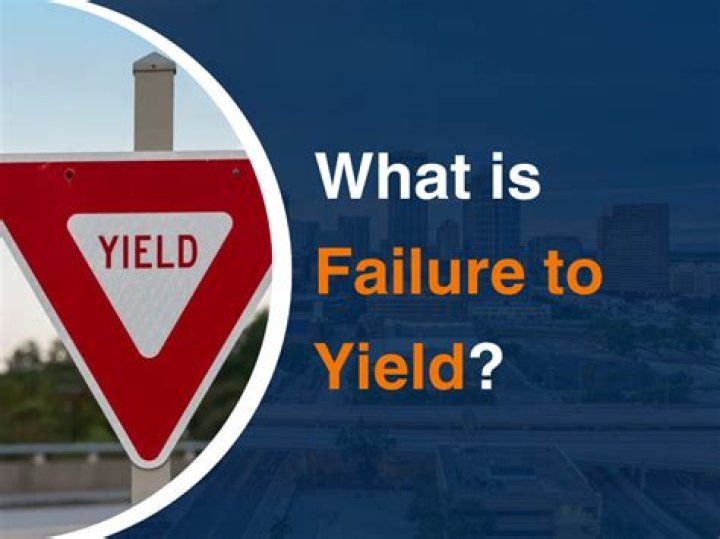 Is failure to yield a crime