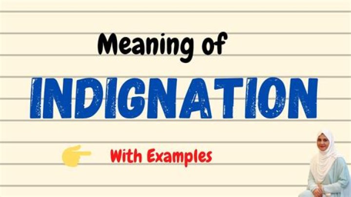 Is indignation an adjective