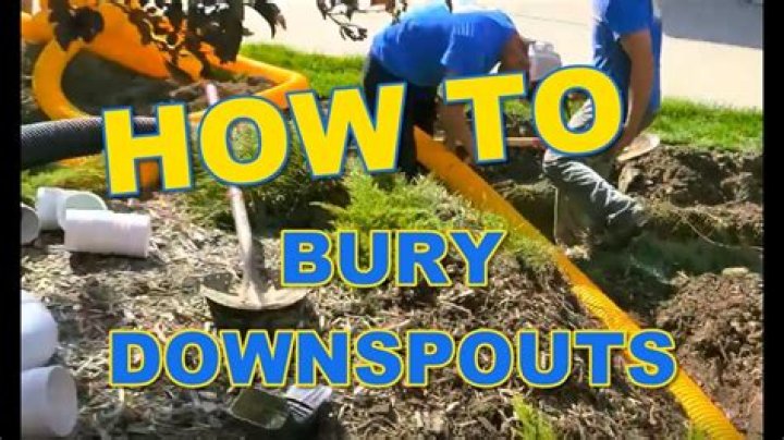 Is it OK to bury downspouts