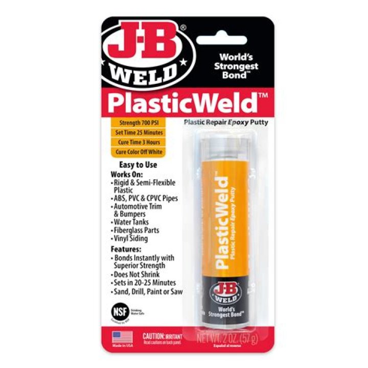 Is JB plastic weld Sandable