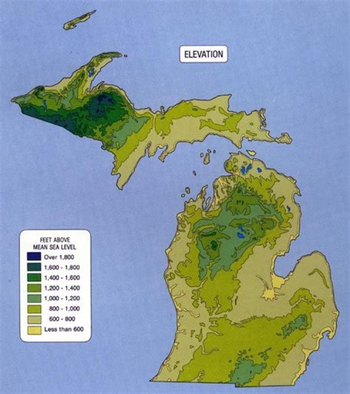 Is Michigan above sea level