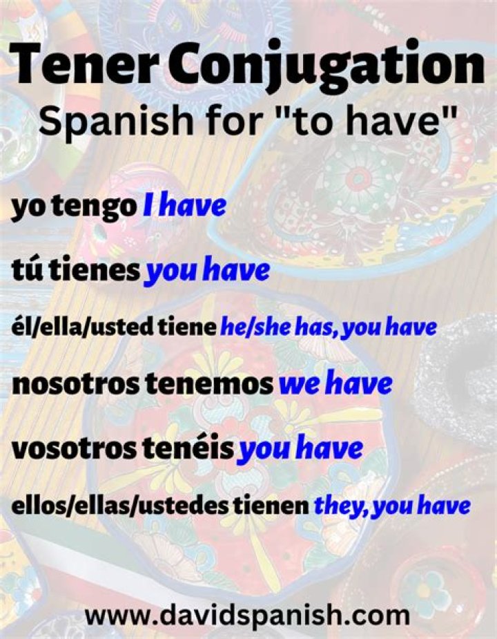 Is Tengo a form of tener