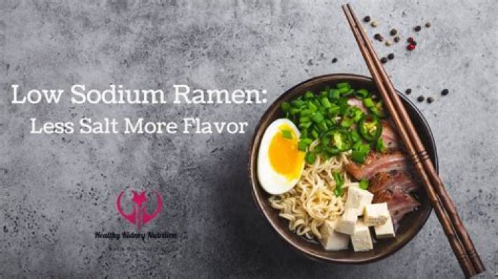 Is there a low sodium ramen