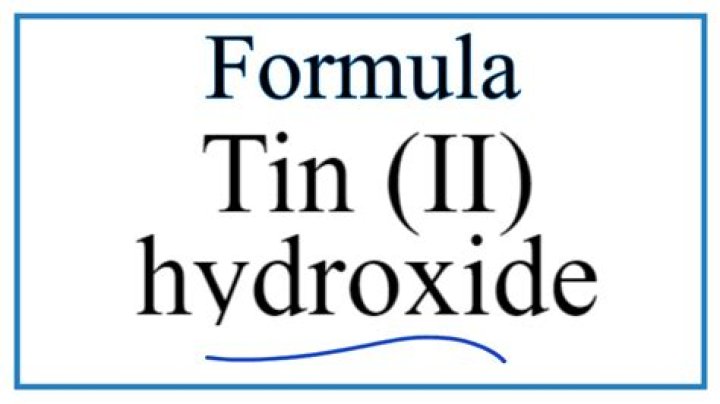 Is Tin II hydroxide soluble