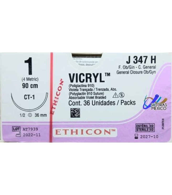 ¿Qué es un Vicryl número 1