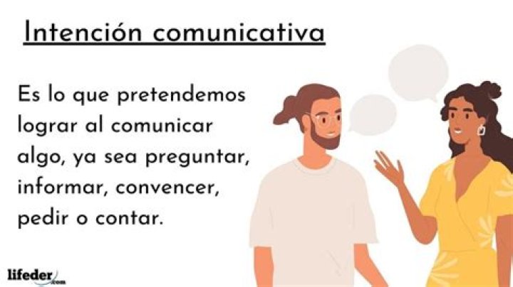 ¿Qué tipos de intenciones comunicativas existen