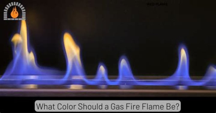Should flames gas fire blue