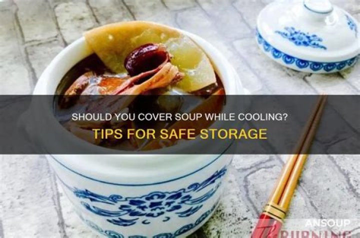 Should I cover food cooling