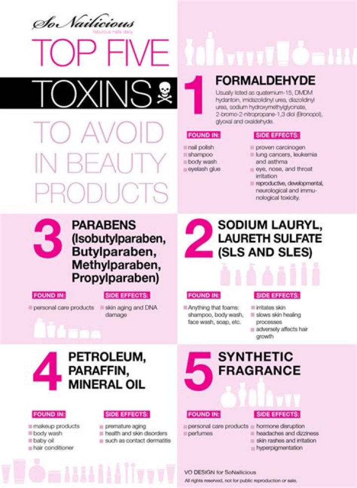 What are 5 toxic chemicals