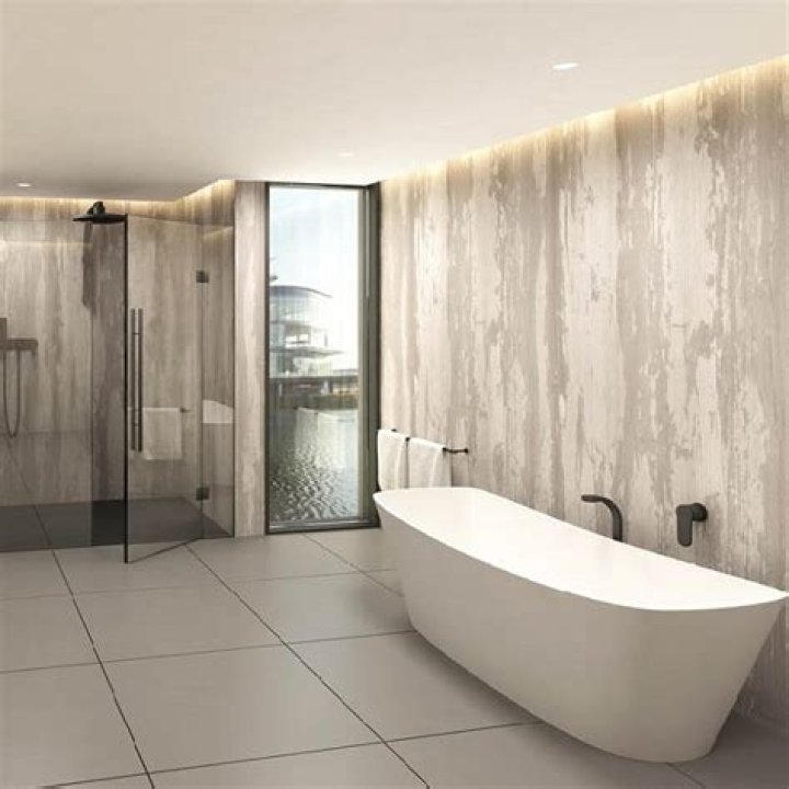 What are bathroom panels made of