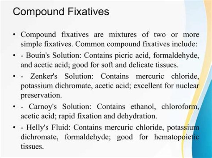 What are compound fixatives