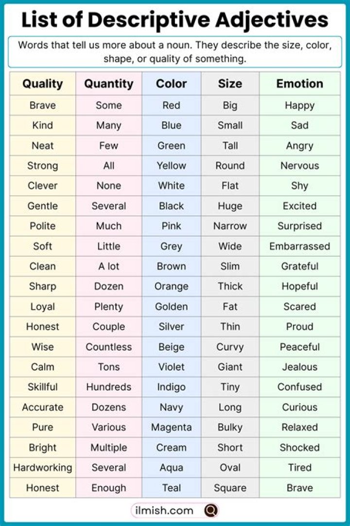 What are descriptive lines