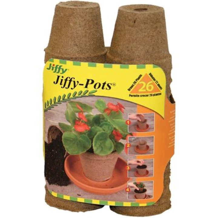 What are Jiffy pots made of