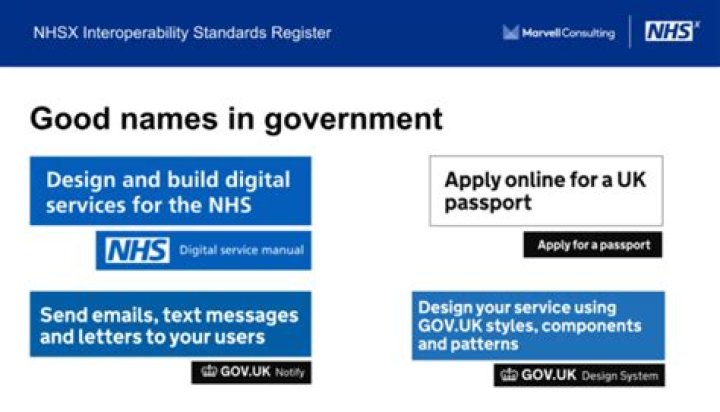 What are NHS data standards