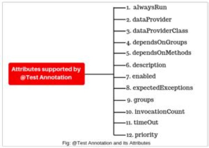 What are TestNG attributes