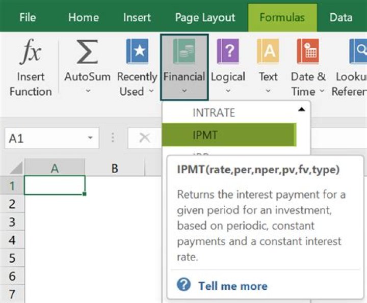 What are the 4 required arguments of the IPMT function