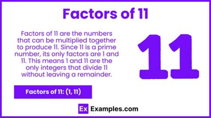 What are the factors of 11