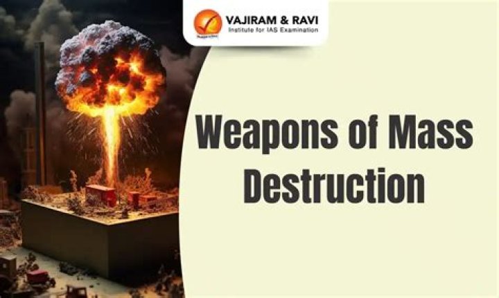 What are the five categories of weapons of mass destruction