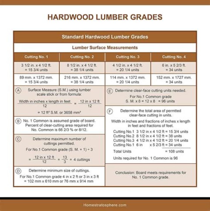 What are the lumber grades
