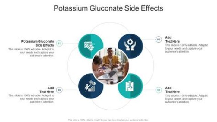 What are the side effects of potassium gluconate